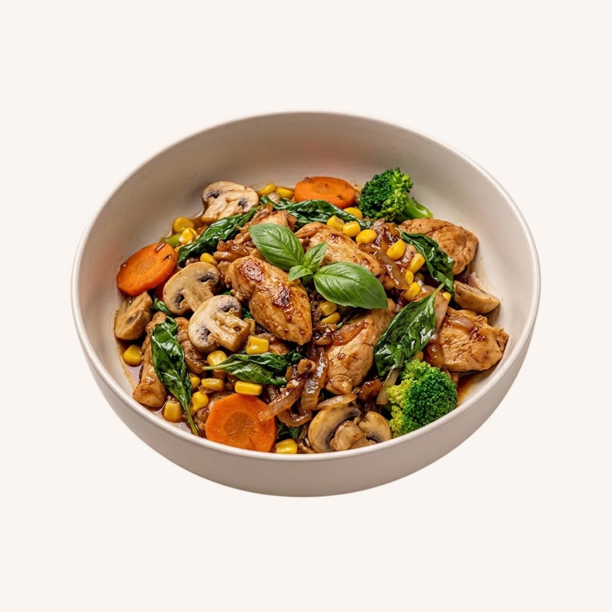 Wok Poulet Basilic